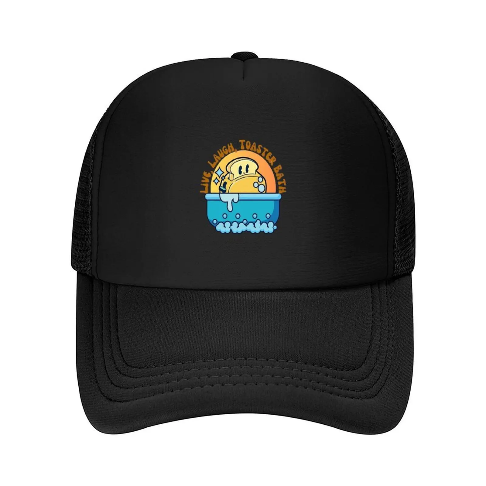 

Live, Laugh, Toaster Bath Baseball Cap Anime Icon Male hat fun hats Men Caps Women's