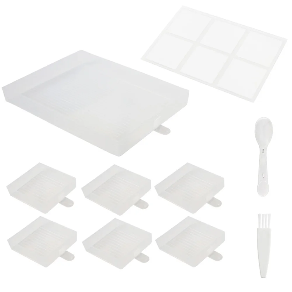 10 Pcs Diamond Painting Tray Set New Multi-functional Diamond Painting Plate With Cover DIY Diamond Painting Sieve