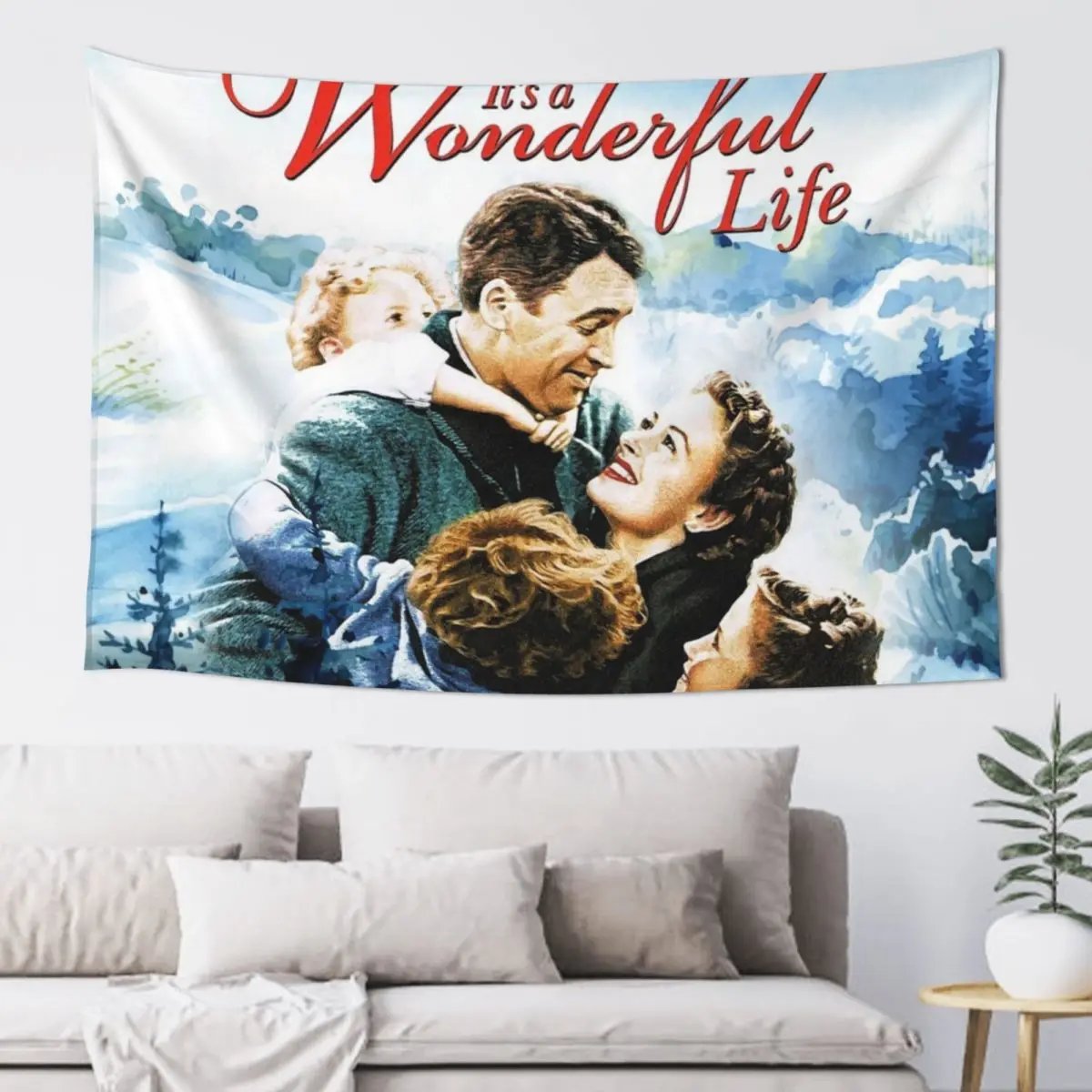 

It's a Wonderful Life scene Tapestry Tapete For The Wall Art Mural Room Decor Wall Deco Tapestry