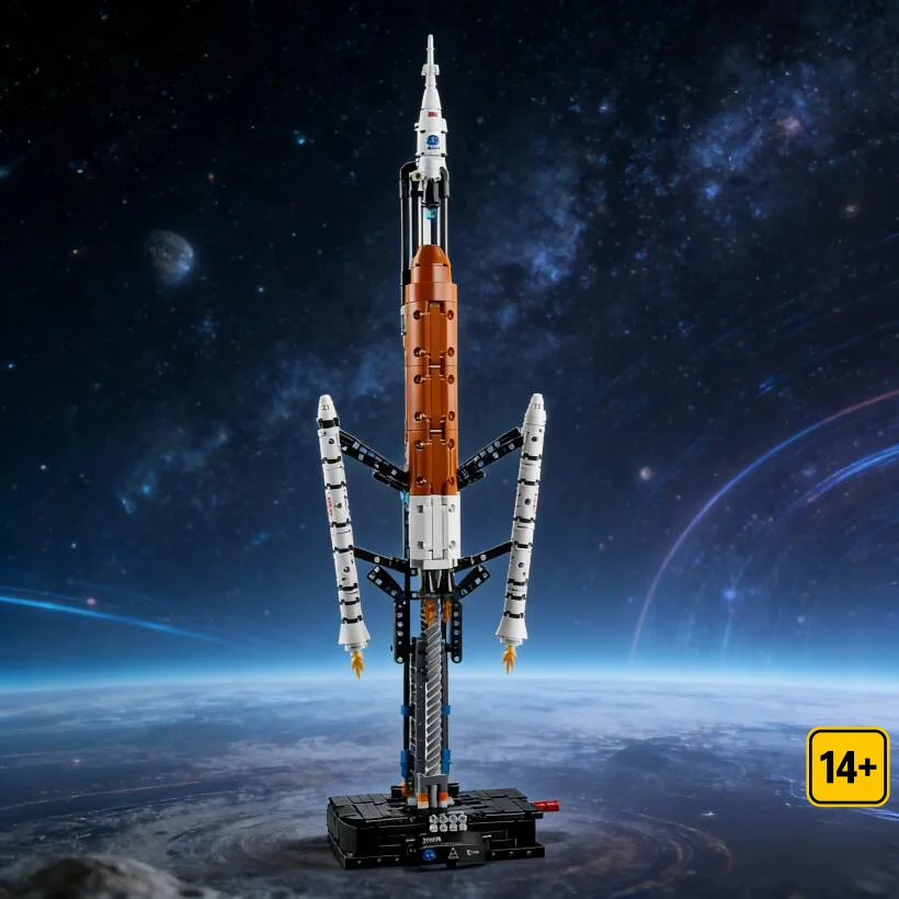 2026 NEW Space Launch System Rocket Bricks, 632PCS STEM Building Toy for Adults Birthday Party Gifts Compatible With Legoed view 3