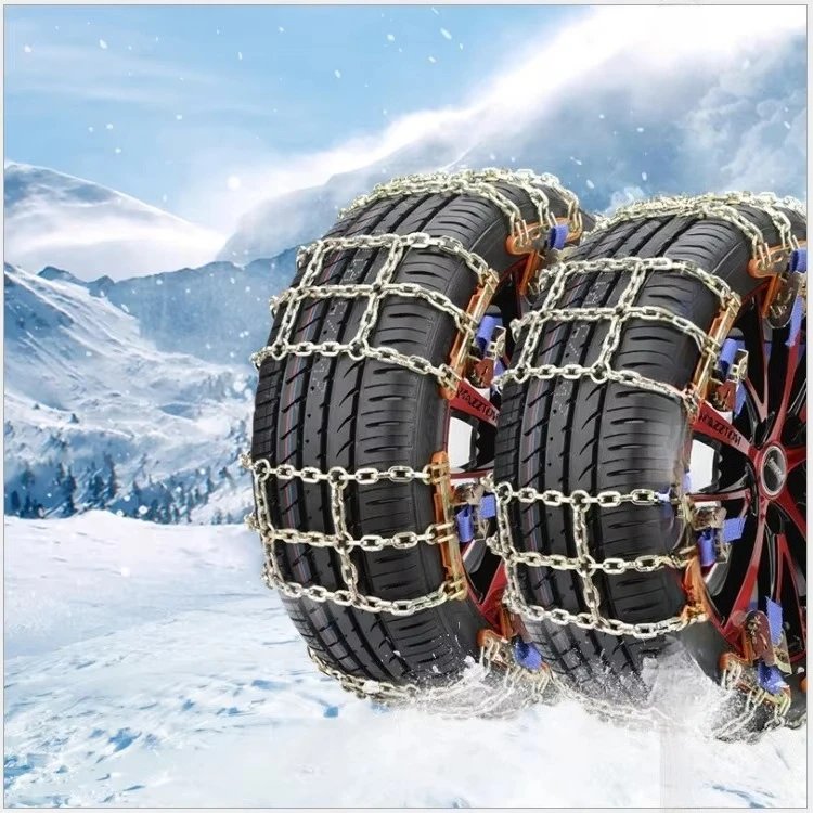 

Double Buckle Car Snow Tire Adjustable Anti-skid Chains Thickened Beef Tendon Wheel Chain for Snow Mud Road Car Accessories