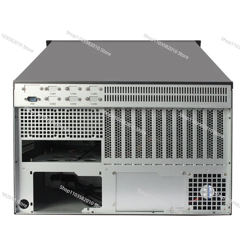 Touch screen 6U chassis with display keyboard integrated workstation digital IP network broadcast server chassis