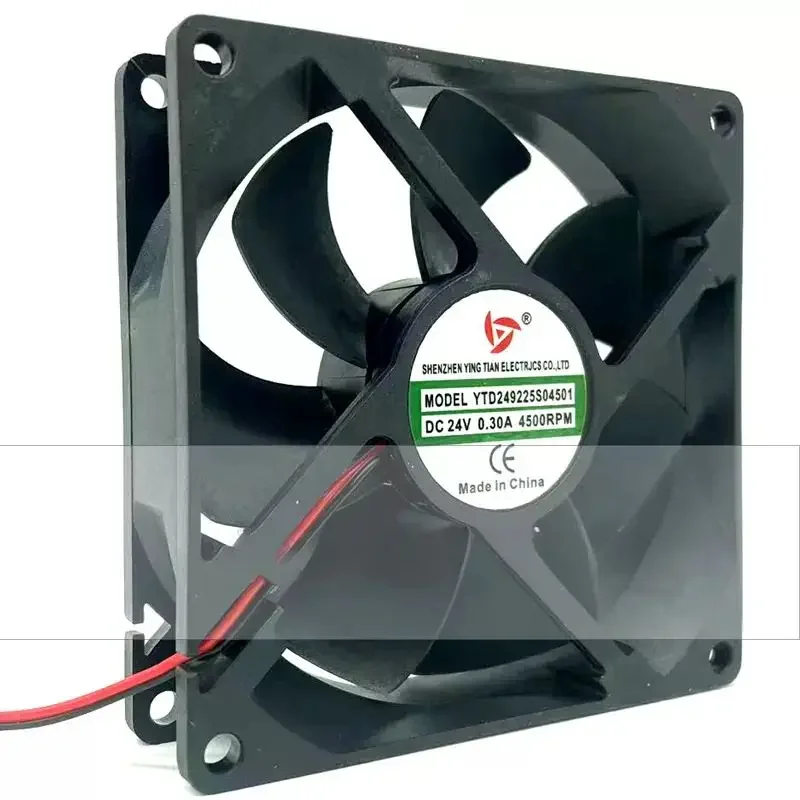 YTD249225S04501 9CM DC24V 0.30A Dual Ball Cooling Fan