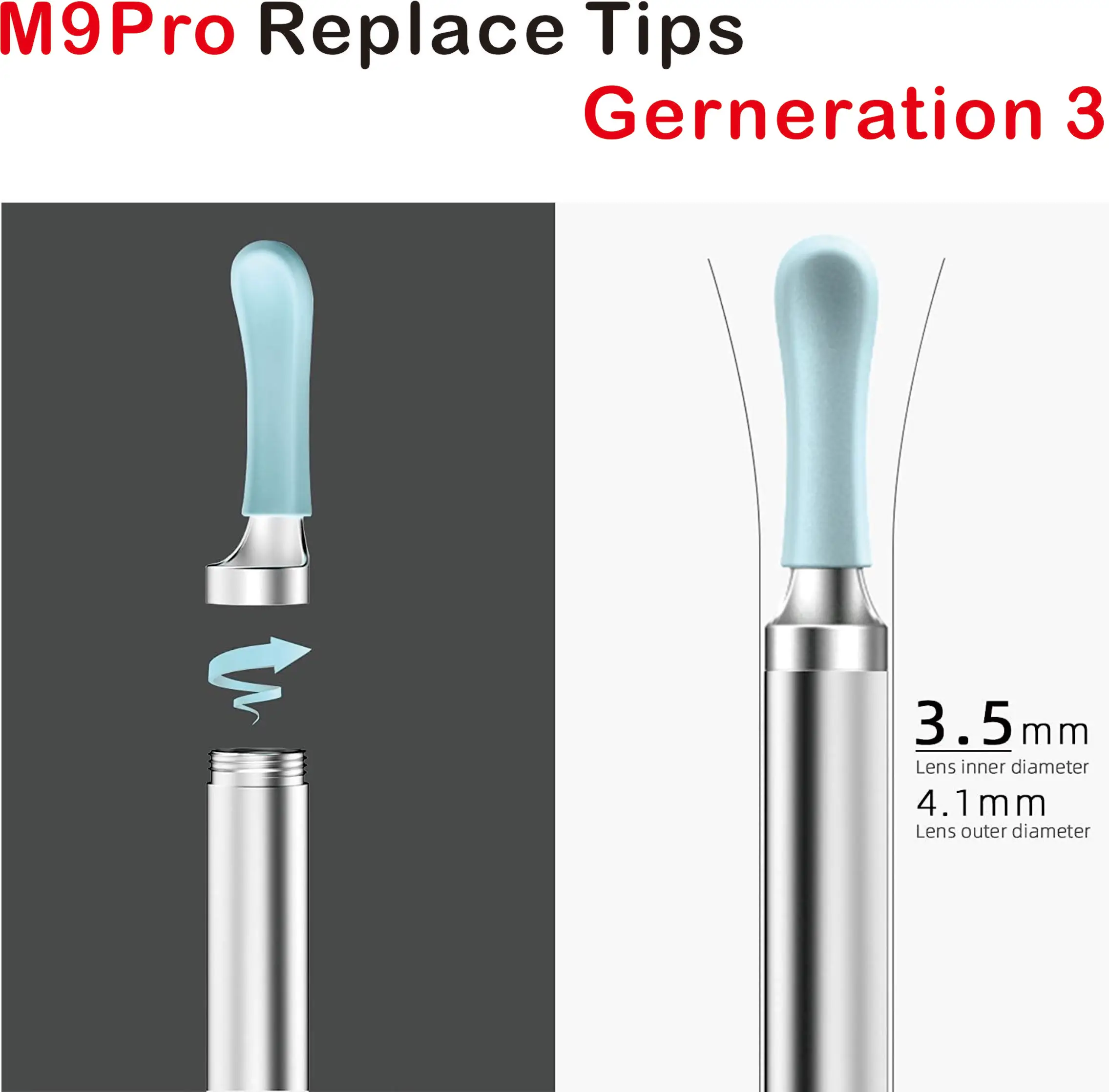 Bebird M9Pro Gerneration 1,2,3 Replace Eartips Accessory Available For Both New And Old Version