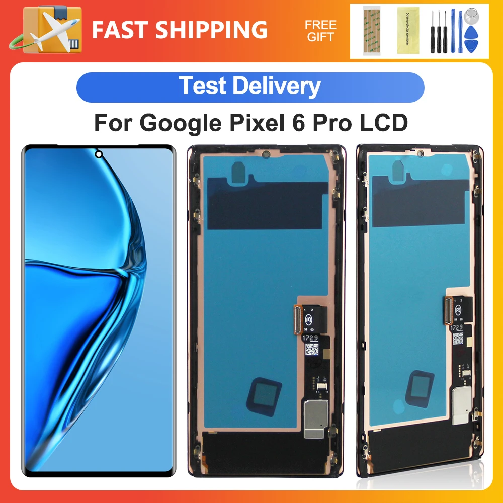 For Google Pixel 6 Pro 6.7''For AMOLED Google Pixel 6 Pro GLUOG G8VOU LCD Display Touch Screen Digitizer Assembly Replacement