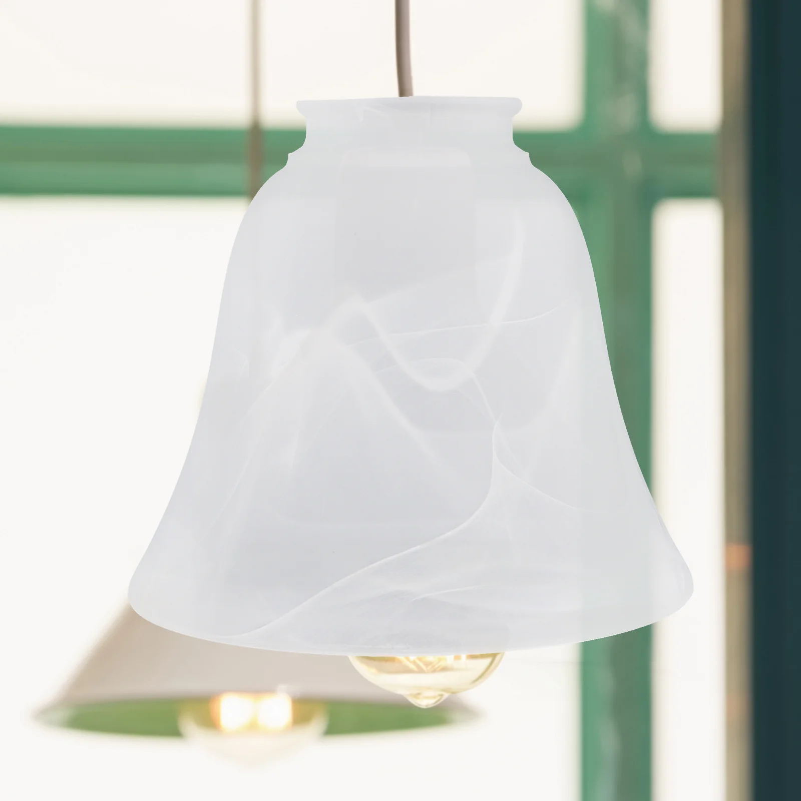 

Ceiling Lamp Holder Hanging Light Cover Glass Shade Pendant Practical Lampshade