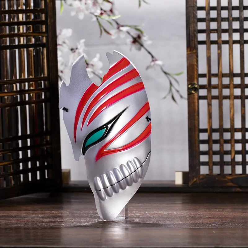 New Death Ichigo Kurosaki Half Face Mask Japans Grim Reaper Mask Halloween Masks Kurosaki Ichigo Cosplay Masques New Style Death