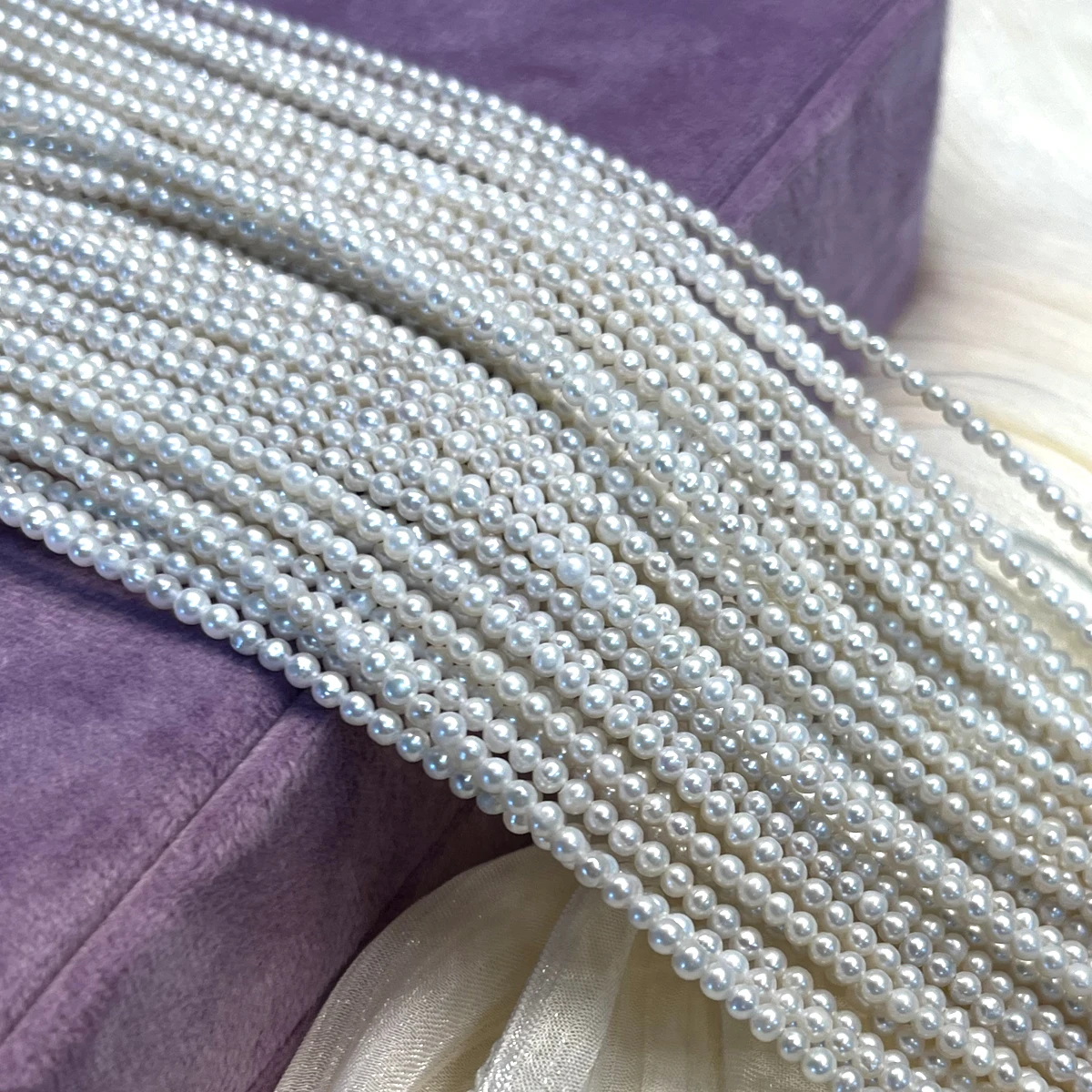 AAA 2-3mm High Quality Near-round Beads Exquisite Natural Freshwater Pearls for Jewelry Making DIY Necklace Bracelet Accessories