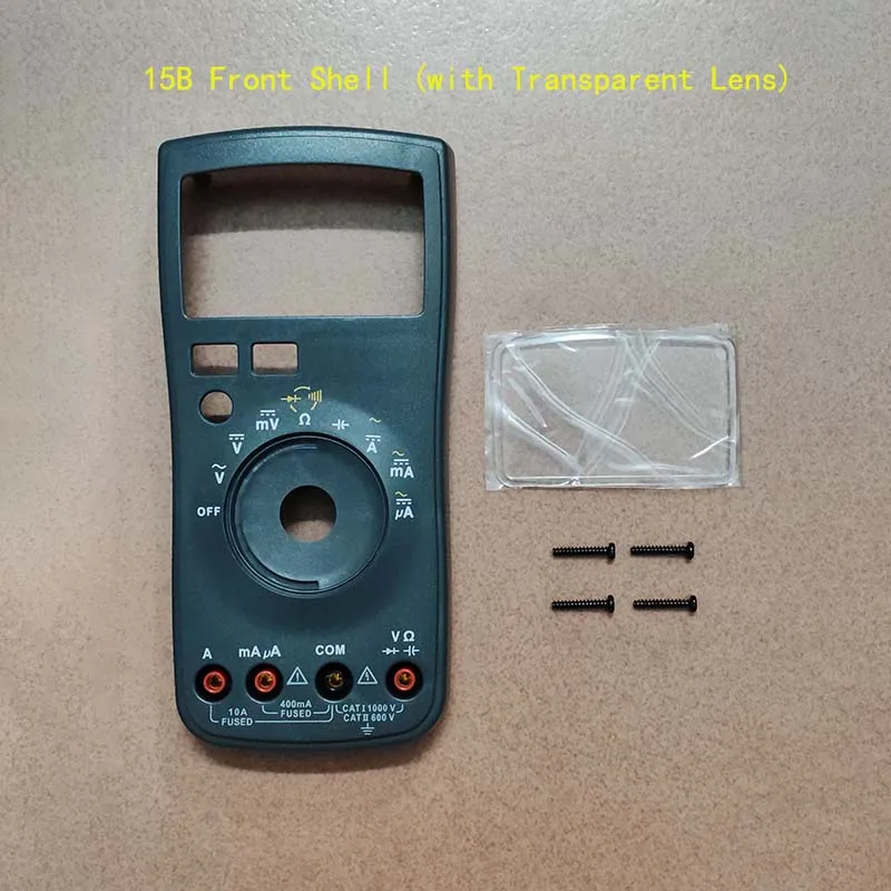 1-peCa-nova-tampa-frontal-do-compartimento-da-bateria-moldura-do-display-lcd-tampa-traseira-e-trava-de-fixacao-para-suporte-fluke-15b-17b-18b
