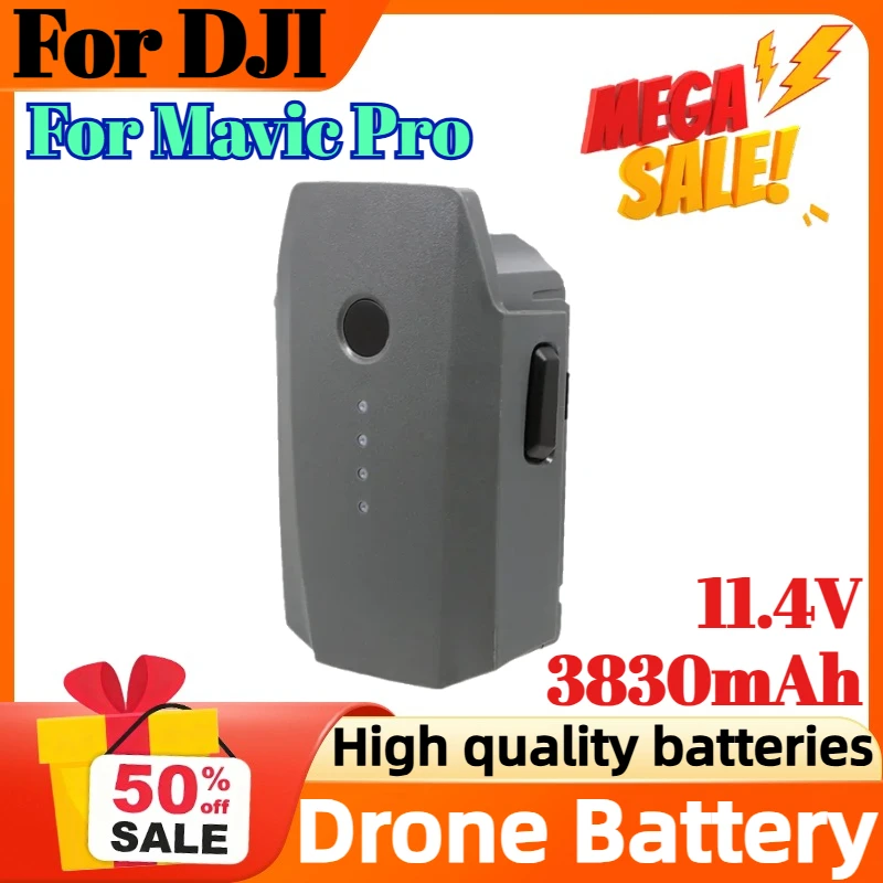 

11.4V 3830mAh Drone Battery For DJI Mavic Pro Intelligence Flight Battery Flight Time 26 Minutes Drone Accessories