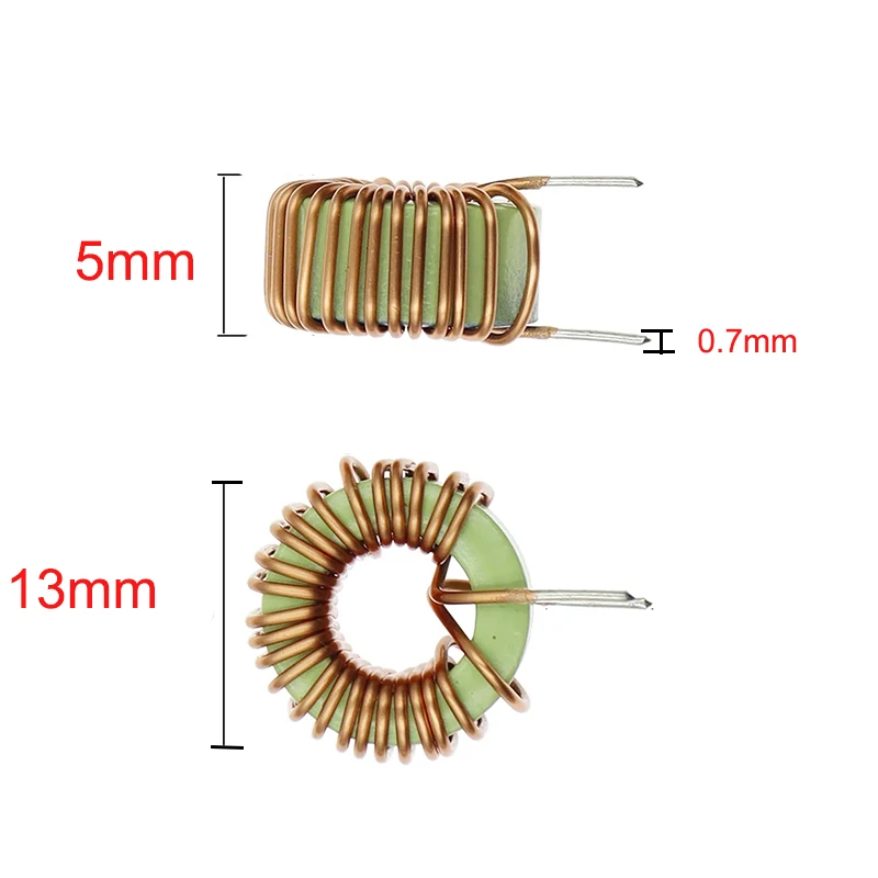 100PCS 5026 Toroid Inductor 3A 6A Winding Magnetic Inductance 22uH 33uH 47uH 56uH 100uH 220uH 330uH 470uH Inductor for LM2596
