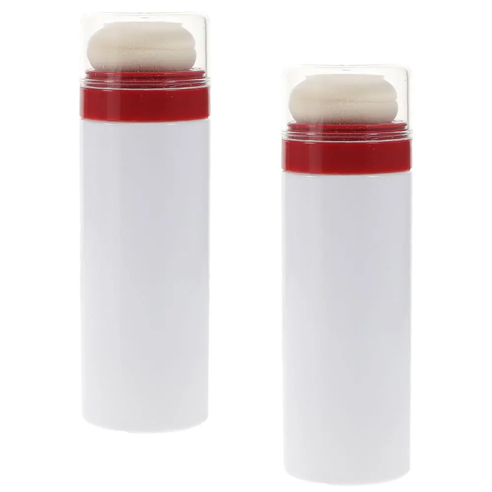 

2 Pcs Puff Box Portable Talcum Powder Case Travel Makeup Container Baby Shower Gift Dry Shampoo Body Jar Loose Powder