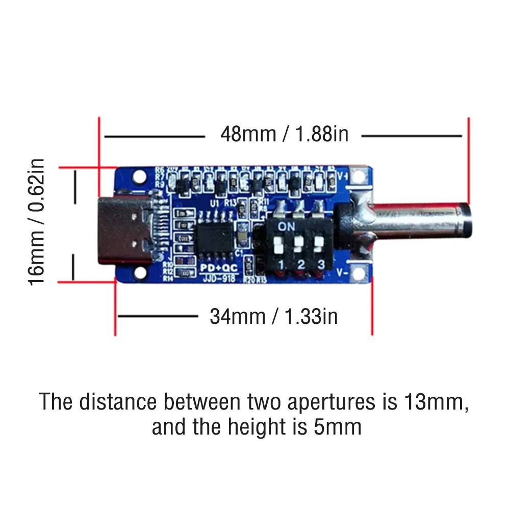 PD3.1 Decoy QC Fast Charging Type-C USB-C PD2.0 3.0 to DC USB Decoy Fast Charge Trigger Poll Detector Power Supply Aging Test Mo