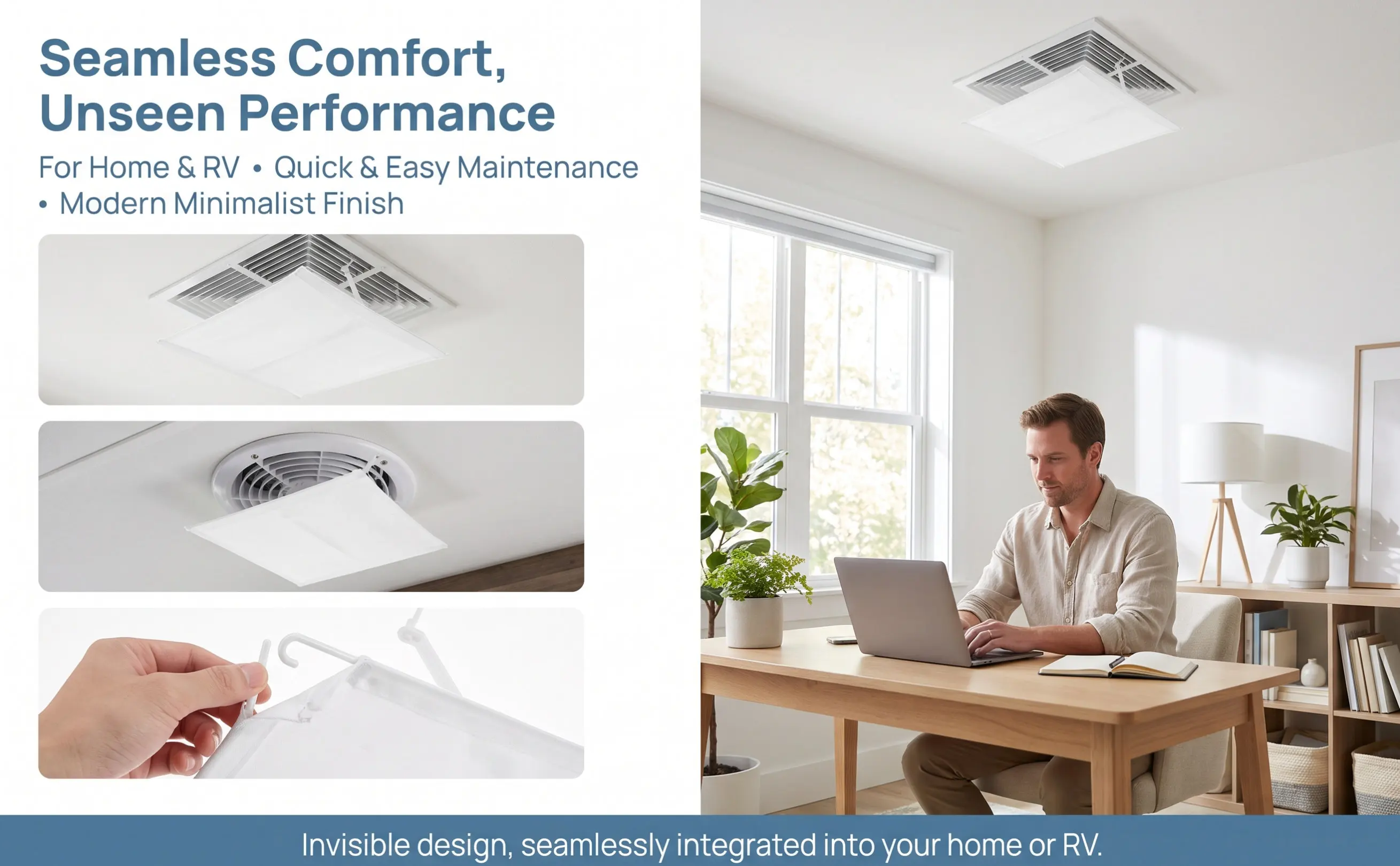 Air Conditioner Baffle Deflector Square Ceiling Vent Deflector for Central Ac Systems Improves Airflow Distribution Anti Direct