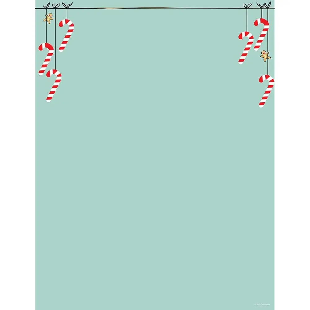 

Бумага для писем Minty Candy Canes, 8,5 x 11 дюймов, 80 листов (2019107)