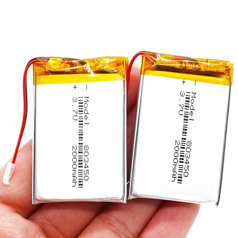 1-10Pieces New High Capacity 2000mAh Lithium Ion Polymer Battery 3.7V 803450 Li-polymer Lipo Batteries With PCB Protection