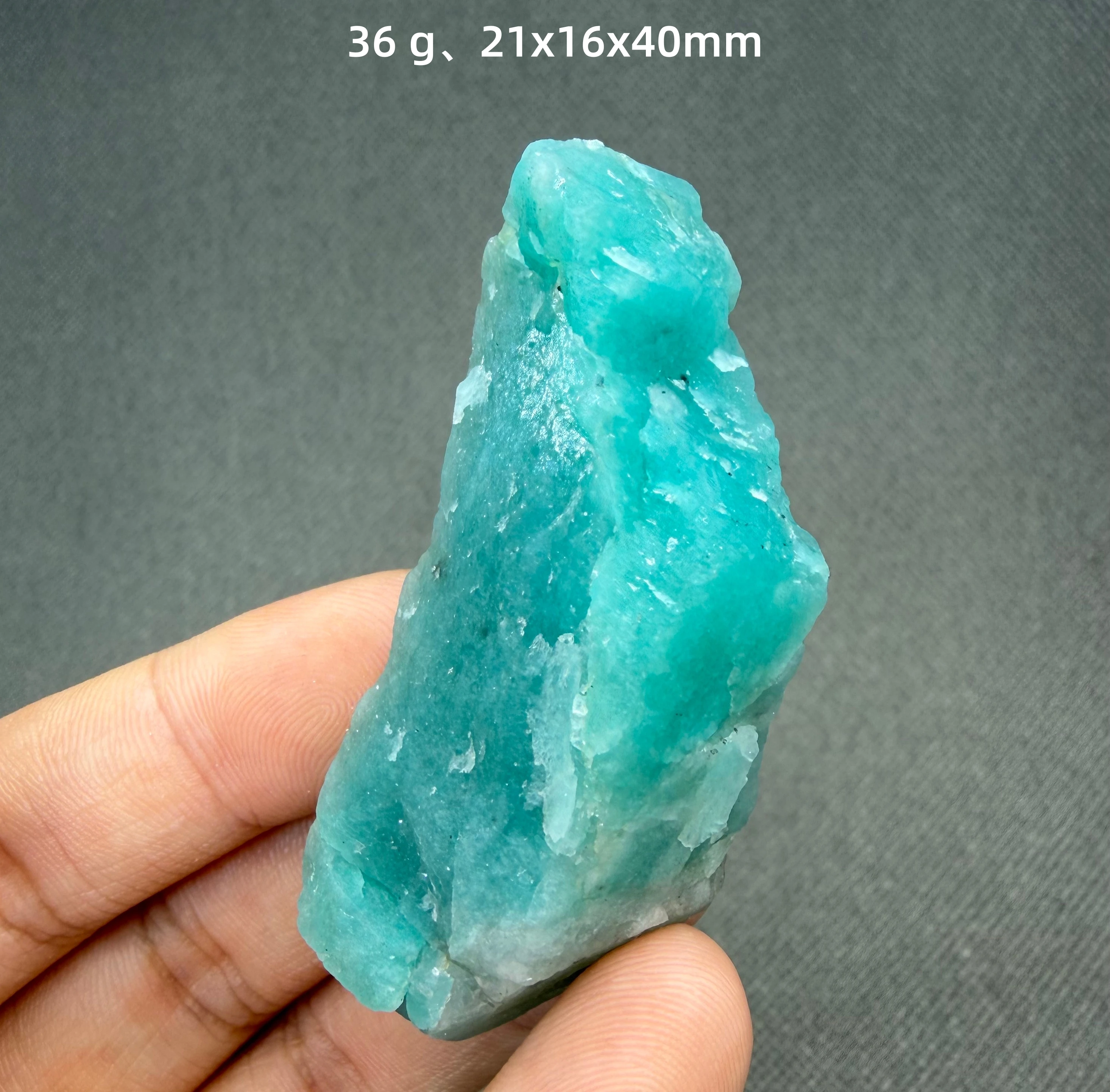 Natural Amazonite Crystal Cluster From China Blue Green Microcline Mineral Specimen