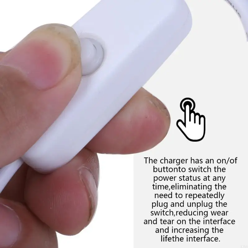 K3NB Simple Charging Experience USB to DC5.5x2.1mm Cable with ON Off Button Wire