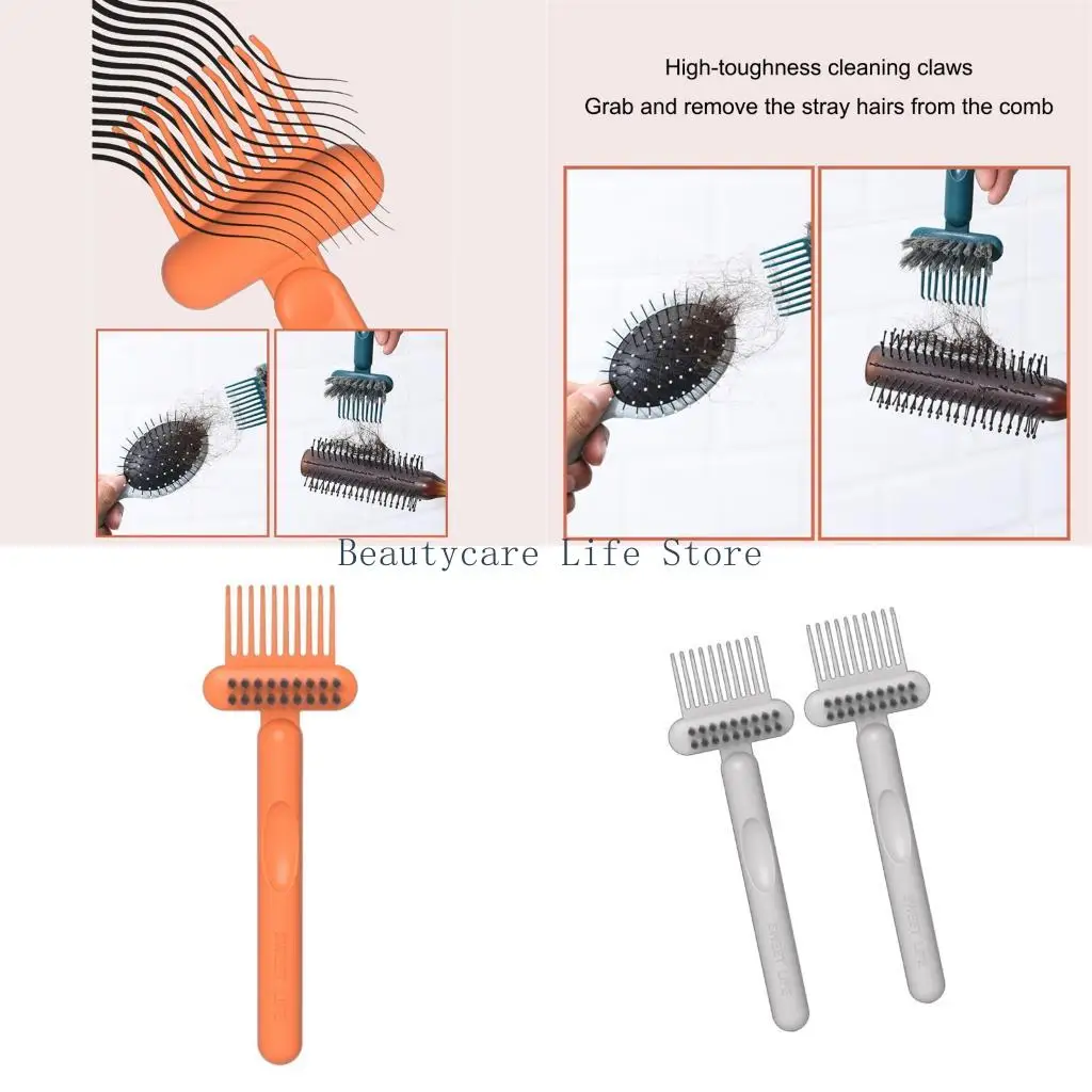 

652C Efficient Hairbrush Cleaner Hair Brush Cleaning Tool For Quick Debris Dirt Removal And Gentle Surfaces Protections