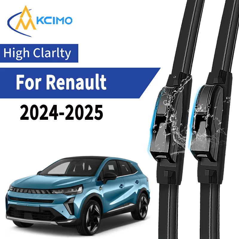

Premium 2pcs Silent Windscreen Wipers for Renault Symbioz 2024-2025 Durable Rubber Blades Quiet All-Weather Performanc