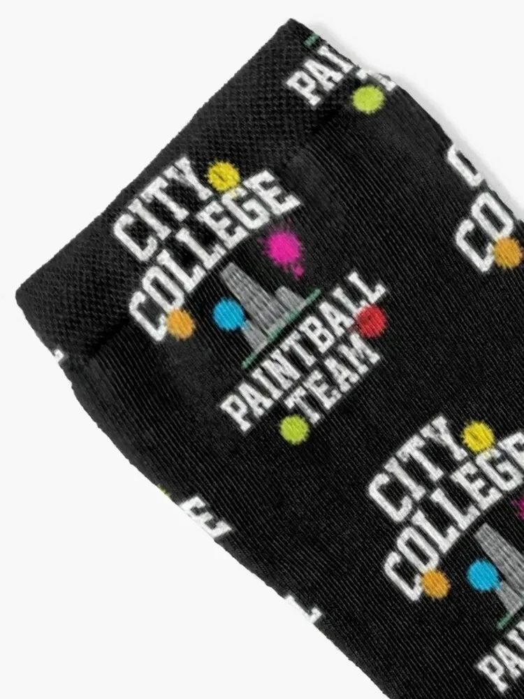 City College Paintball Team (Variant) ถุงเท้า ขายส่งยิม ของขวัญตลก Boy Child Socks Women's