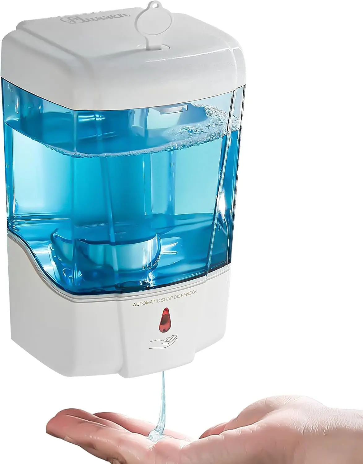 

Touchless Soap Dispenser Wall Mount, 600ml Automatic Hand Soap Dispenser with Infrared Sensor for Bathroom Kitchen, White