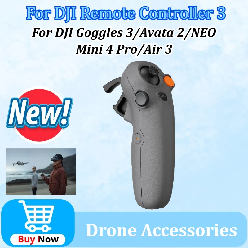 

For DJI RC for Motion 3 Immersive Motion Control It Requires Pairing for DJI Goggles 3 for DJI Avata 2/NEO/Mini 4 Pro/Air 3