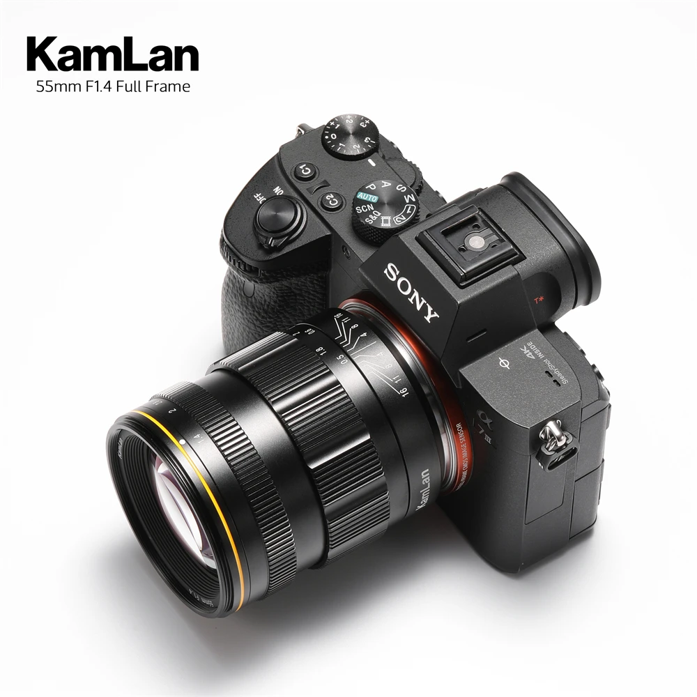 Kamlan 55mm f1.4 Full-Frame Lens Manual Focus Lens for Sony E