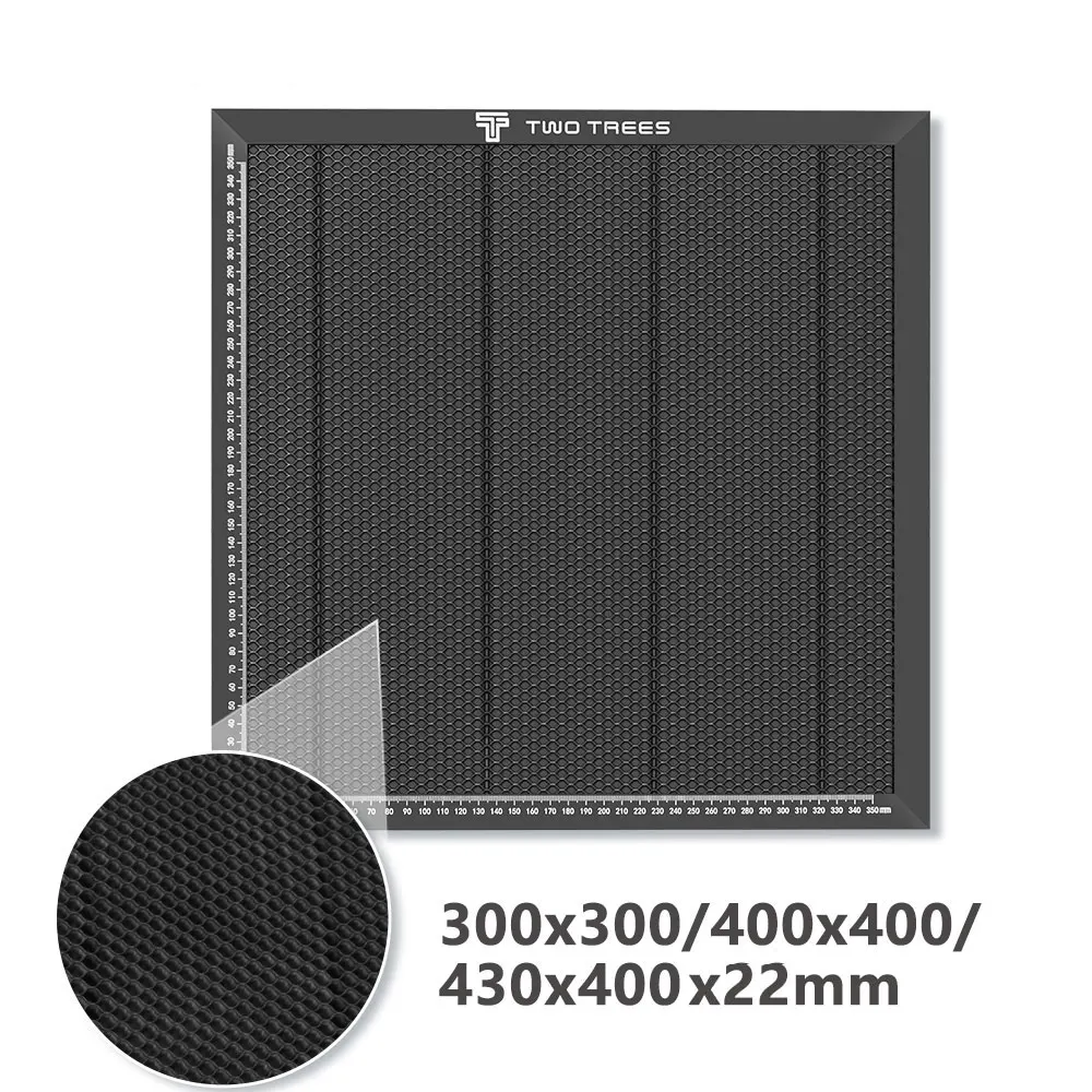 Piezas de equipo láser, mesa de trabajo de panal para máquina cortadora de CO2/grabador láser TTS TS2 80W 300x3 0/400x400/430x400/500mm