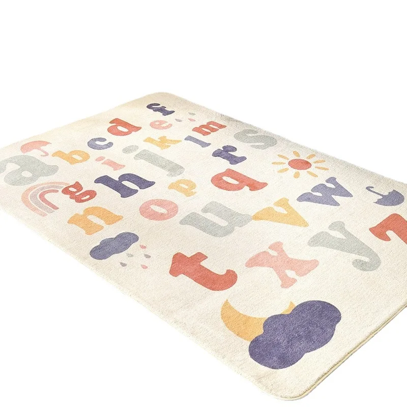 

Home Living Room Sofa Rectangle Coffee Table Cartoon Imitation Cashmere Carpet