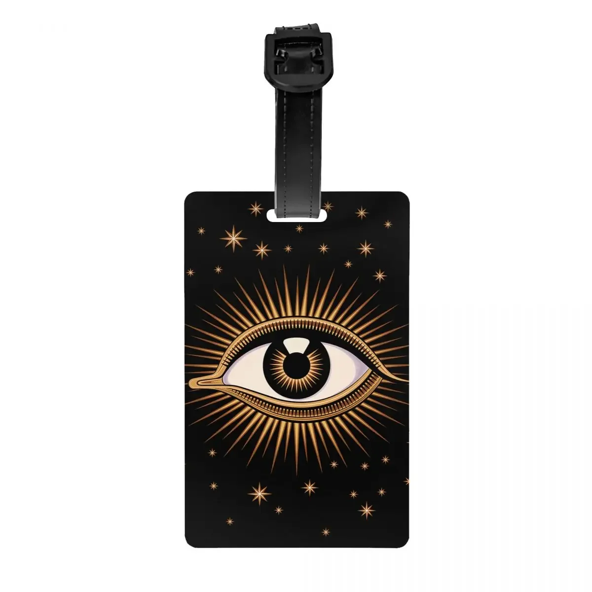 

Custom Evil Eye Luggage Tags for Travel Suitcase All Seeing Eye Art Privacy Cover Name ID Card