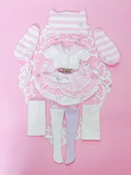 BJD doll clothes suitable for 1/4 1/6 size cute doll clothes angel BJD doll clothes 1/4 suit doll accessories (9 points)