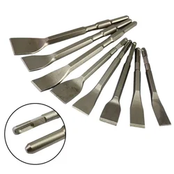 1PC Chisel Bits Square/Round Handle Shank Carbon Steel Point Groove Gouge Flat Chisel Drill Bit For Concrete Brick Wall Drilling