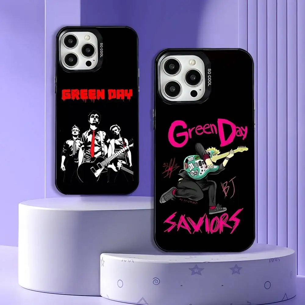 

G-Green Band Day Phone Case For iPhone 17,16,15,14,13,12,11,Pro,Max,Plus,E,Air,Mini Black Tpu Cover