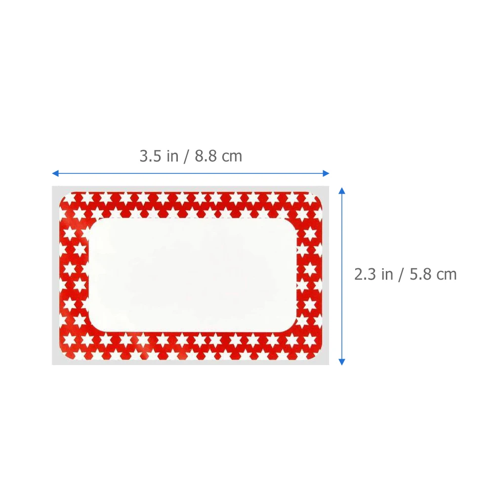 

1-рулонные наклейки с именем и красочными границами, пустые этикетки, наклейки для офиса, школы, домашнего использования, легко писать, отслаивающиеся и наклейки