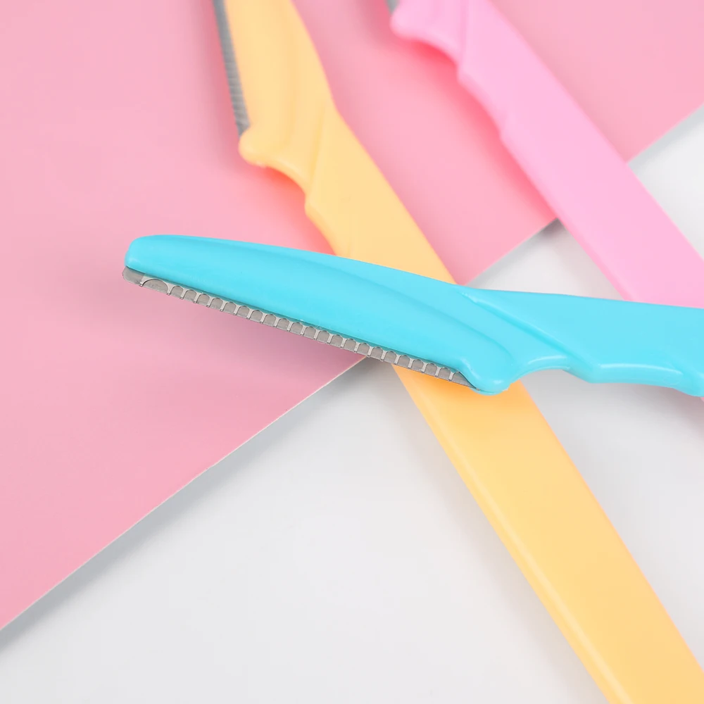 ポータブル顔かみそり眉毛脱毛眉毛トリマー刃シェーバー脱毛カッター安全かみそり女性メイク