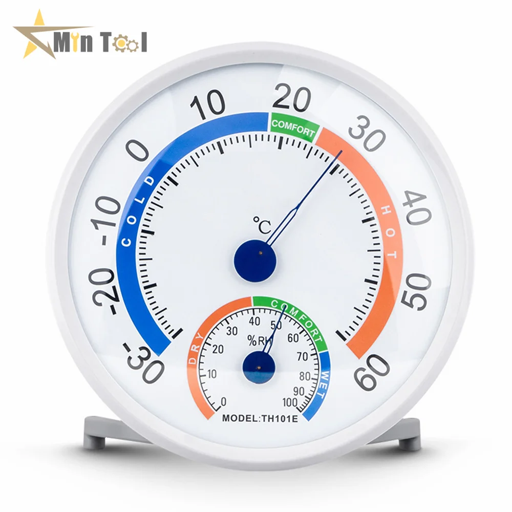 Stainless Steel Thermometer Hygrometer Street Thermometers Thermo-hygrometer Measuring Instruments Tool for Home Supply