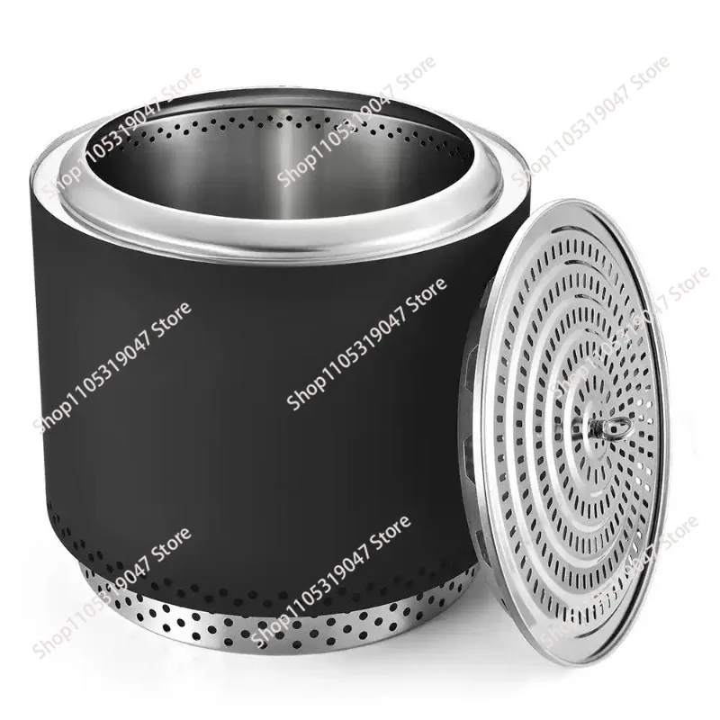 

Large Outdoor Stainless Steel Smokeless Firewood Stove Durable Garden Camping Fire Pit