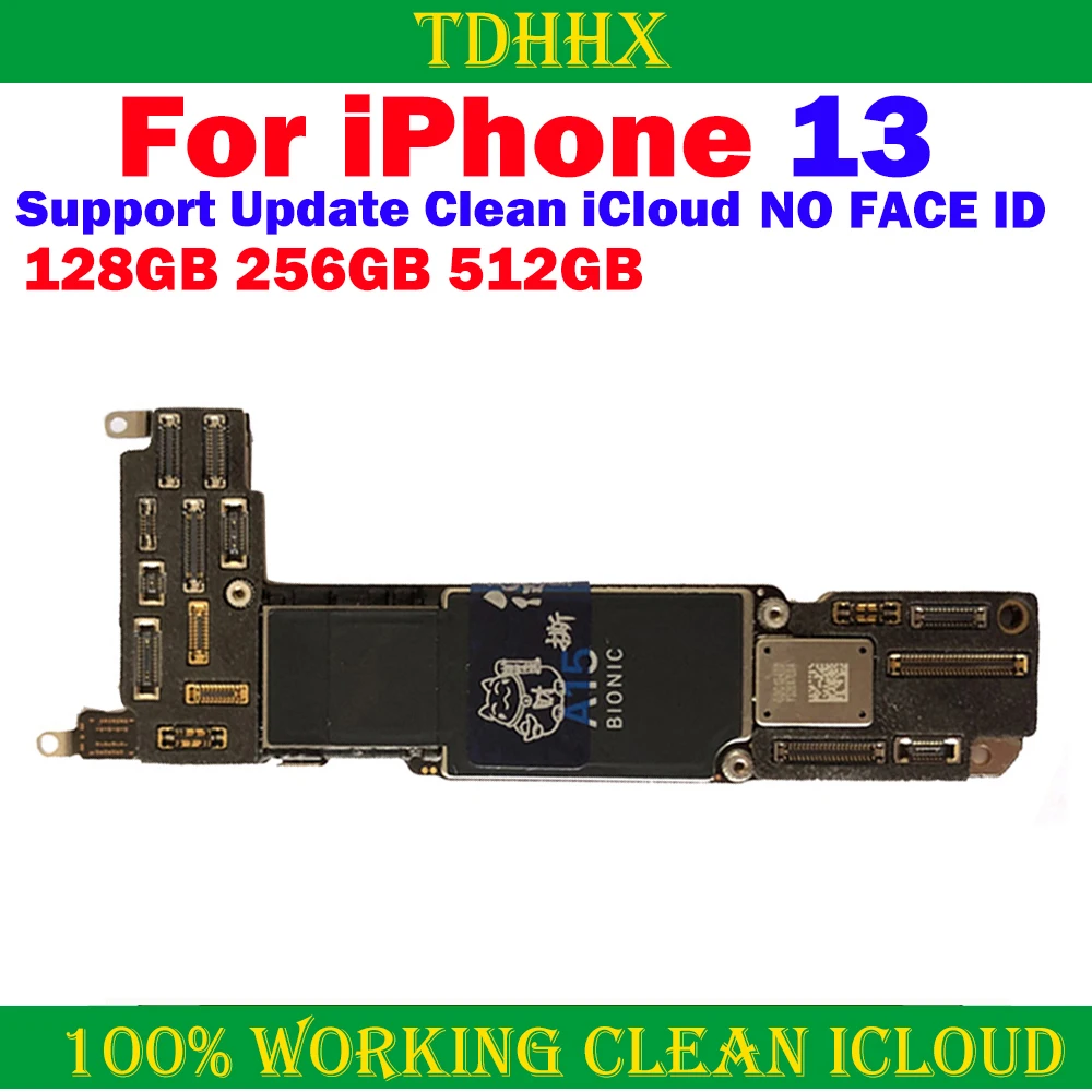 Working Plate Fully Tested Motherboard Clean Free iCloud Logic Board For iPhone 13 Support Update Main Logic Bodard Woking Goods