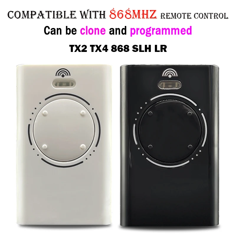 Newest 787009 787010 7870091 7870101 XT2 XT4 868 SLH LR 868MHz Garage Door Remote Control For TML2 TML4 T2 T4 DL2 DL4 868 SLH LR