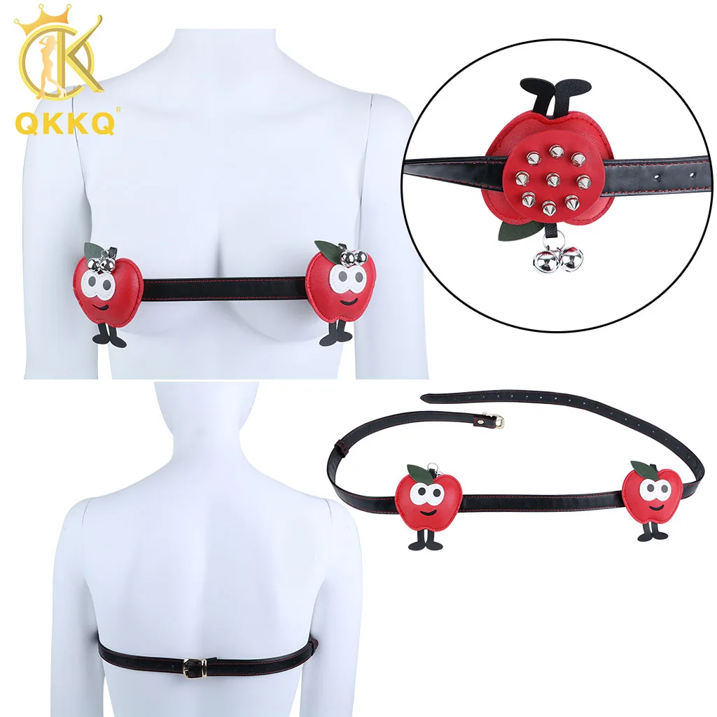 QKKQ قضيب جلدي تمثال نصفي أدوات مثيرة معدنية سبايك الحلمة الصدر محفز مع بولي Leather الجلود عيد الميلاد زوجين يمزح الألعاب المثيرة #1