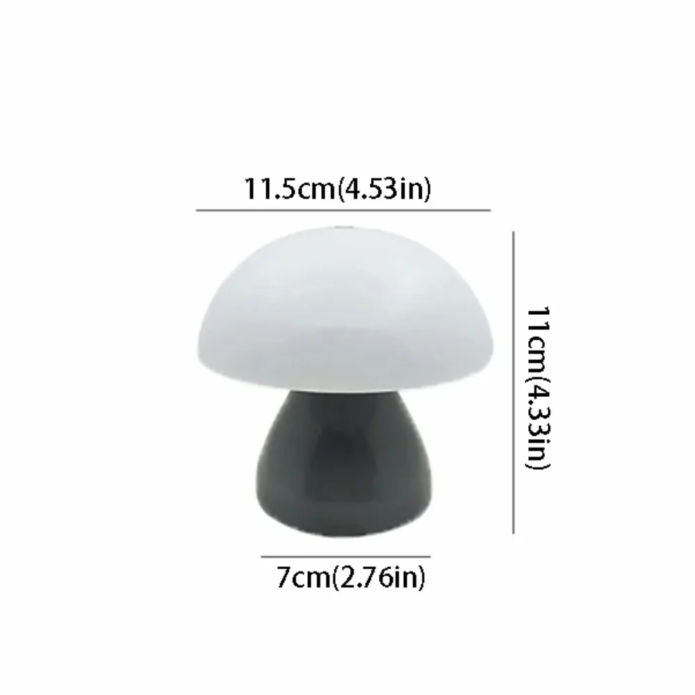 

Настольная LED-лампа «Гриб» с теплым белым светом, сенсорным управлением, USB-портом для зарядки и функцией диммирования, технология LED