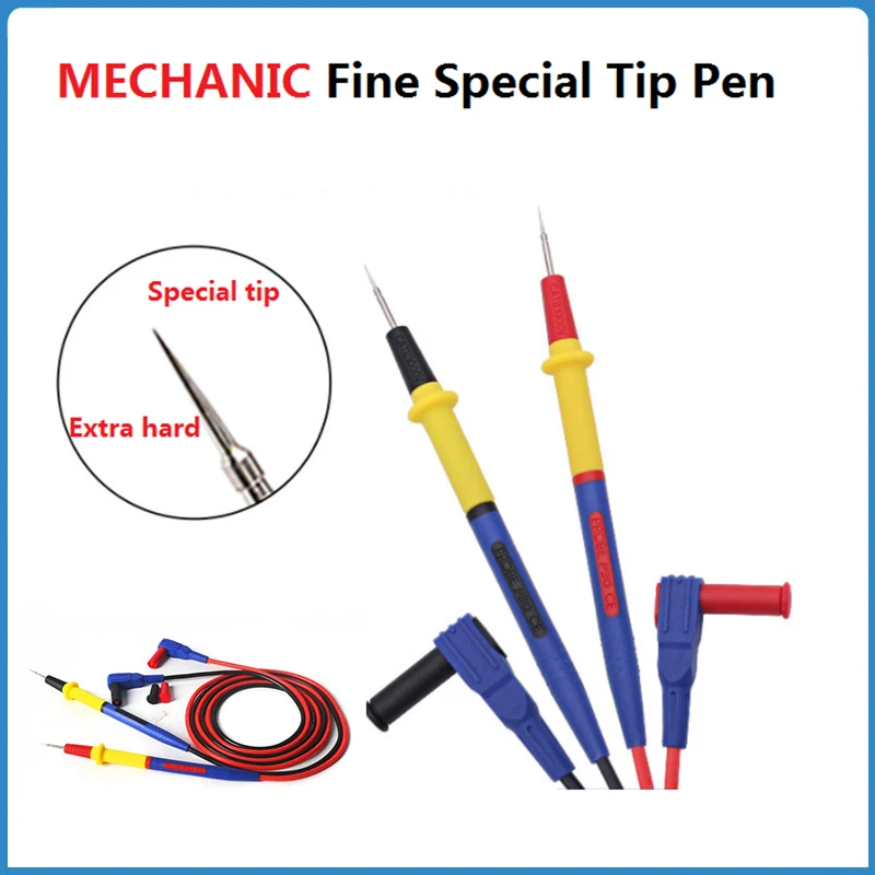 MECHANIC Fine Special Tip Multimeter Pen P30 Stainless Steel Pen Head Line Digital Pointer Silicone Antifreeze Universal Repair