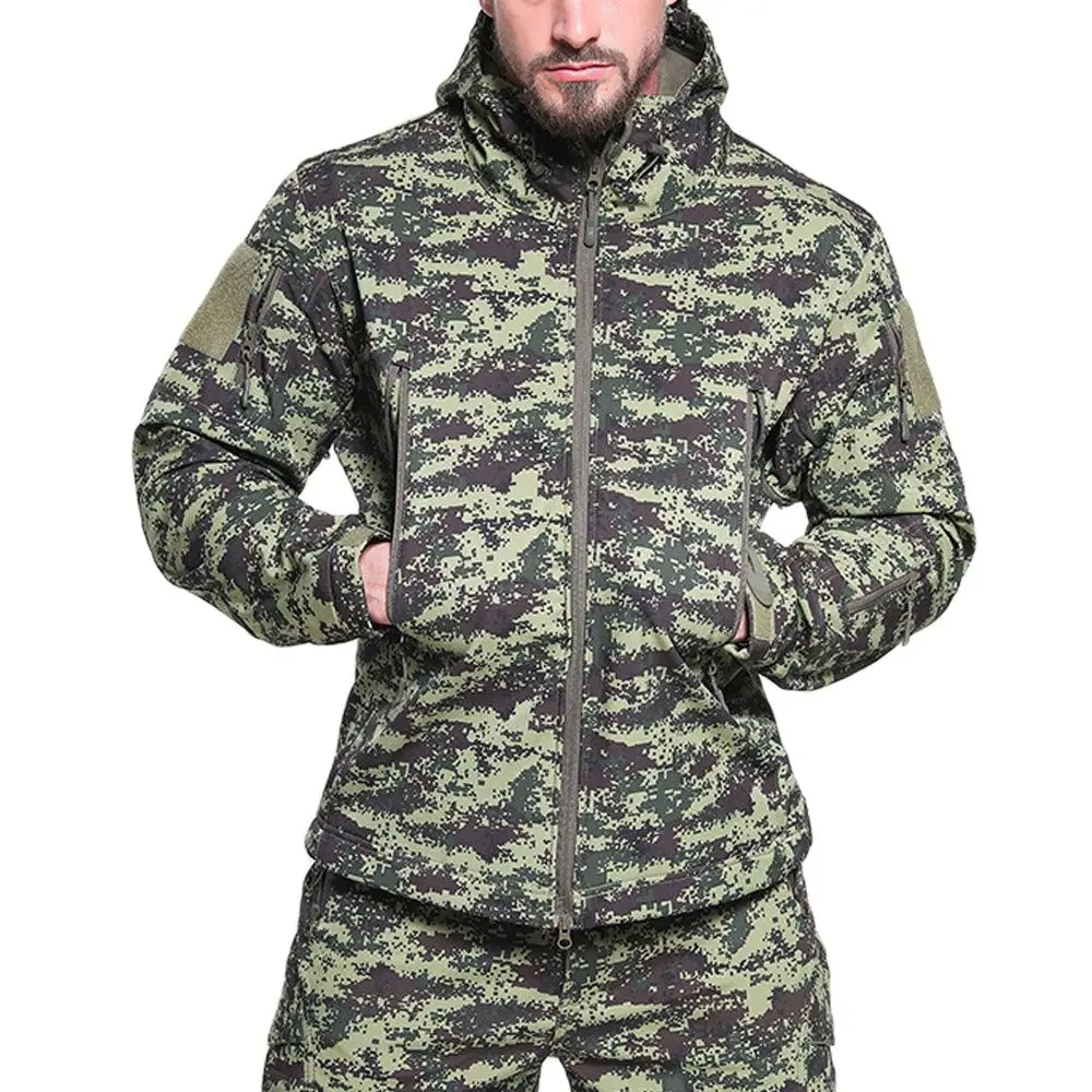 

Ladiguard Mens Fashion Zipper Pockets Jackets 2023 Autumn Hooded Coats Men's Camouflage Tops Outerwear Plus Size Mens Overcoats