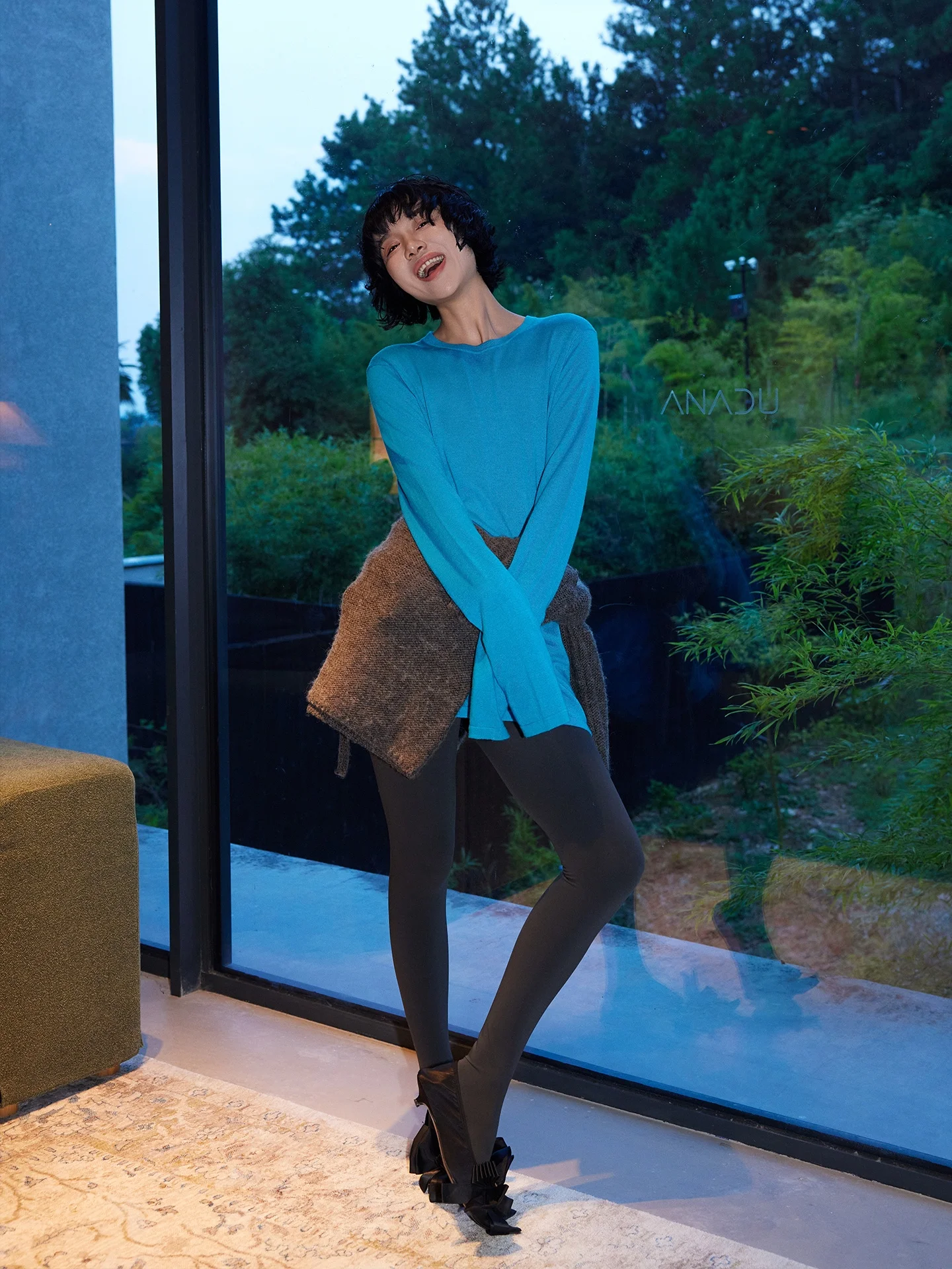 

Мягкий, приятный для кожи мат, круглый вязаный свитер Ne, женский длинный свек, средней длины, однотонный, весенний модный