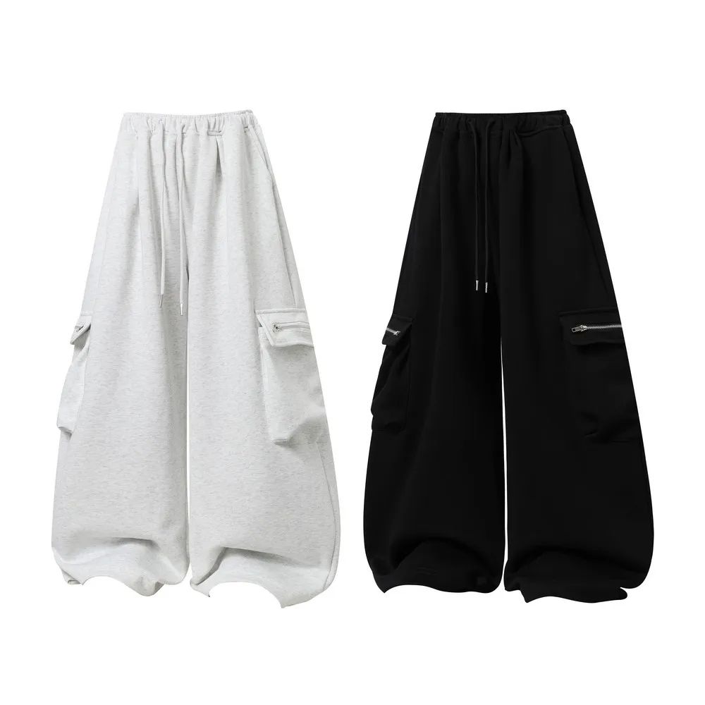 Sloth Oversize Lazy Loose Elastic Waist Basic Solid Large Women's Sport Sweatpants Trousers Pants for Women Mens Streetwear