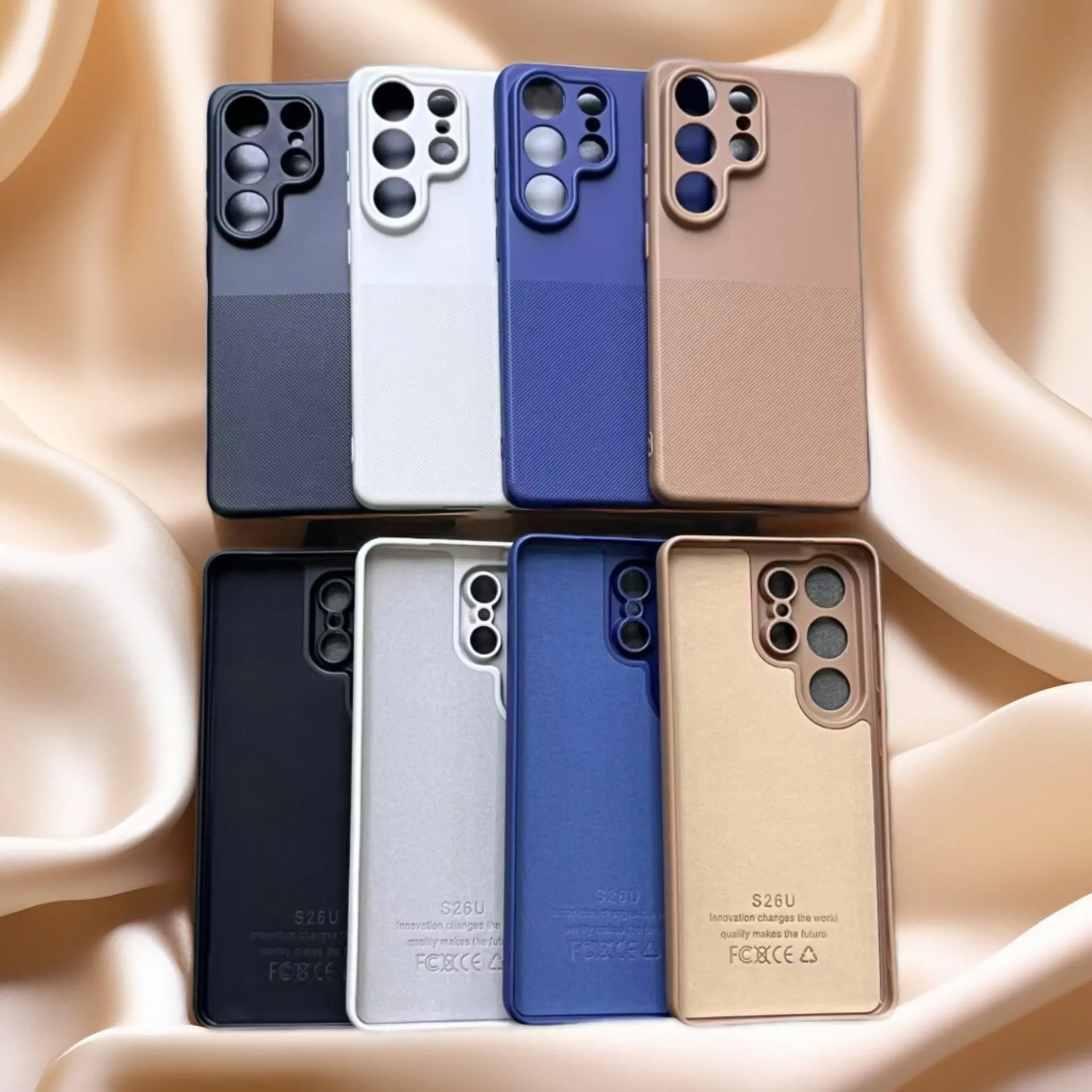 

case for Samsung S26 S25 S24 S23 ultra silicone protective case Shock Proof Anti-Fingerprint Anti-Scratch full coverage plain