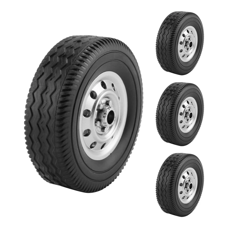 4Pcs Wheel Tire Tyre for WPL D12 1/10 RC Truck Car DIY Upgrade Spare Parts Accessories