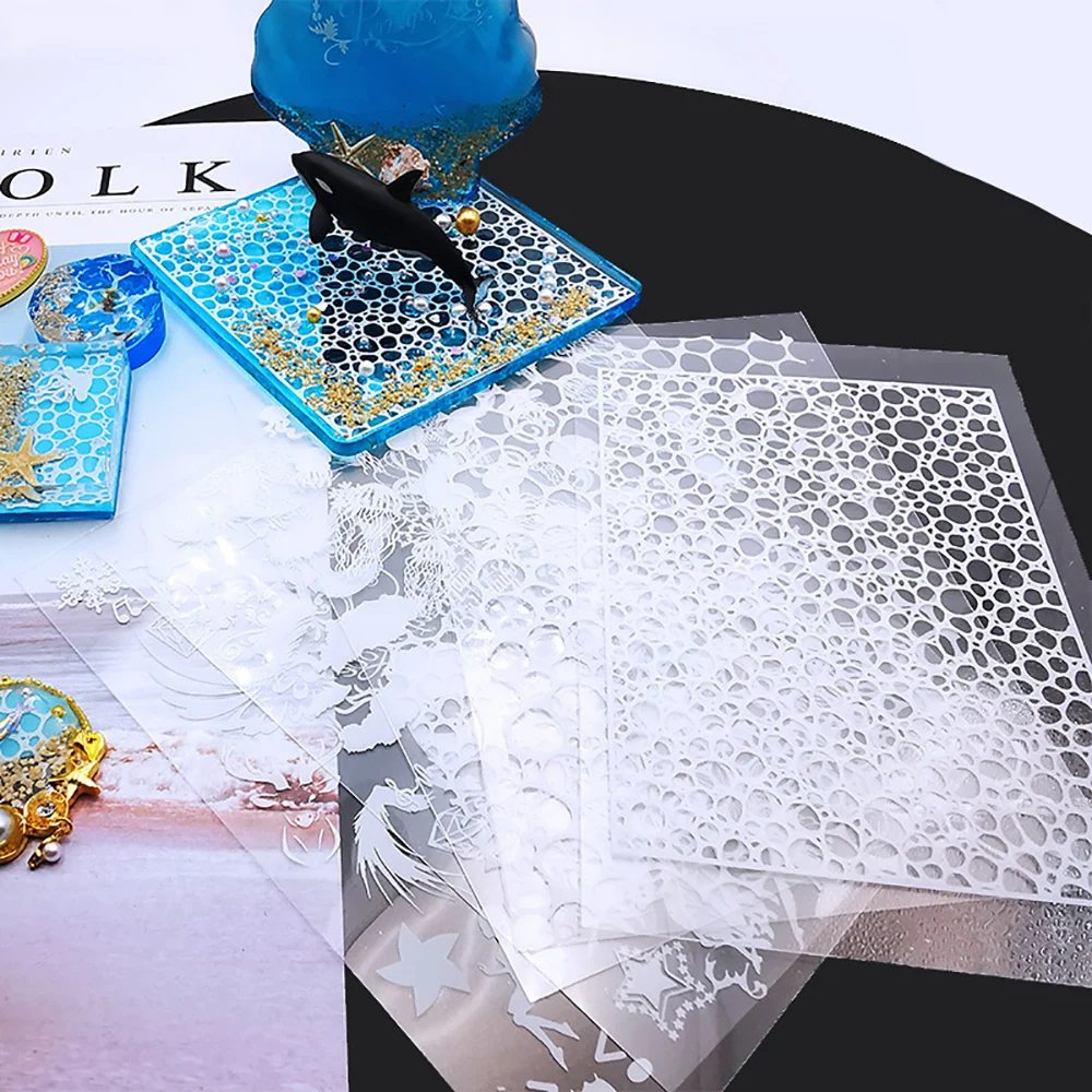 Silikonowy świat żywicy epoksydowej materiał do wypełniania Ocean White Water Ripple DIY naklejka z żywicy akcesoria do wyrobu biżuterii — zdjęcie 3