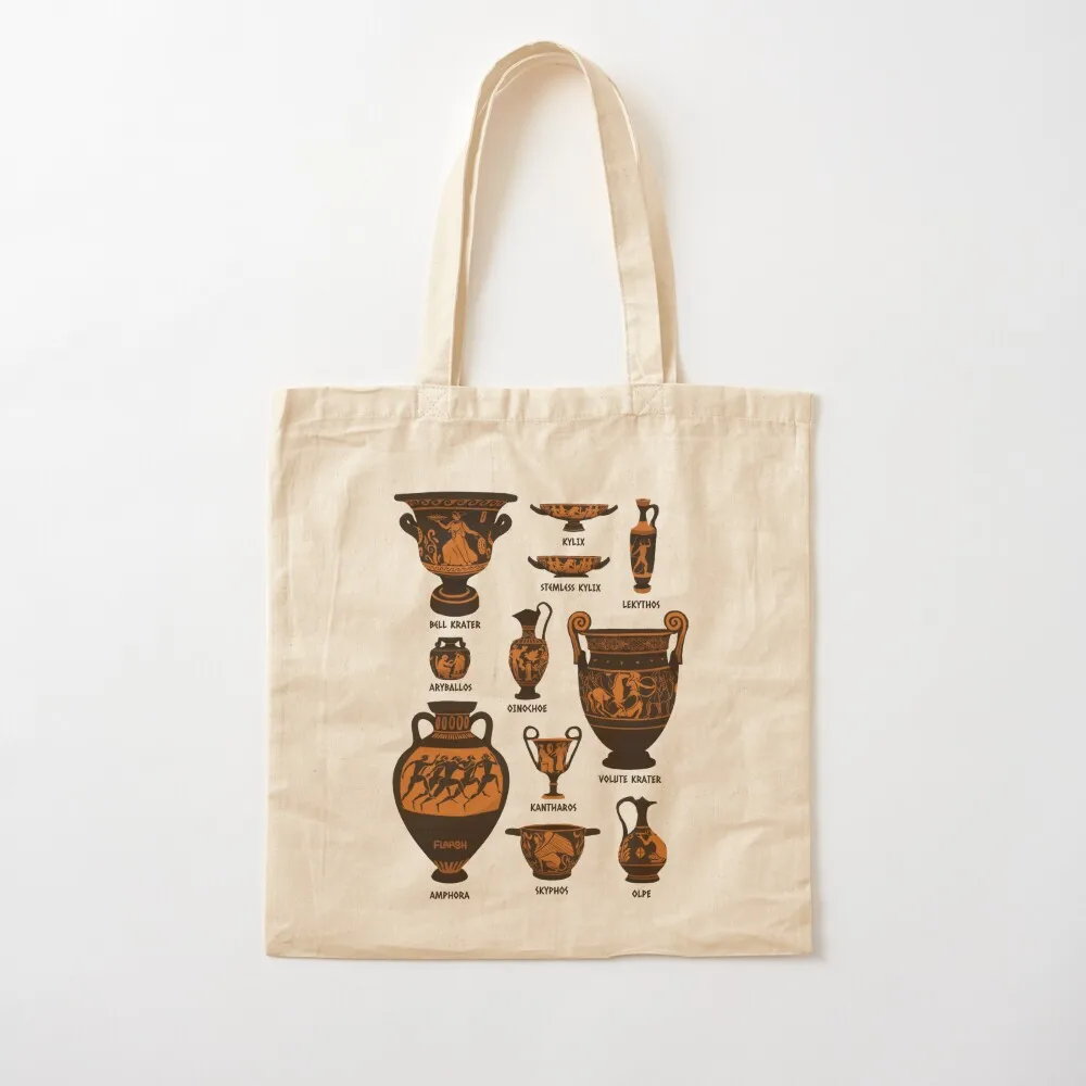 Ancient Greek Pottery Tote Bag Reusable bags tote bag screen Women's bag